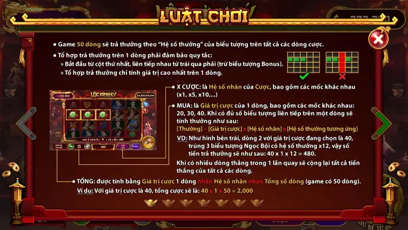 Luật chơi Lộc Đỉnh Ký